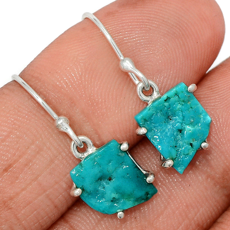 1" Claw - Kingman Turquoise Rough Earrings - SBTE322