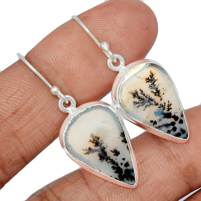 1.5" Scenic Dendritic Agate Earrings - SDAE58