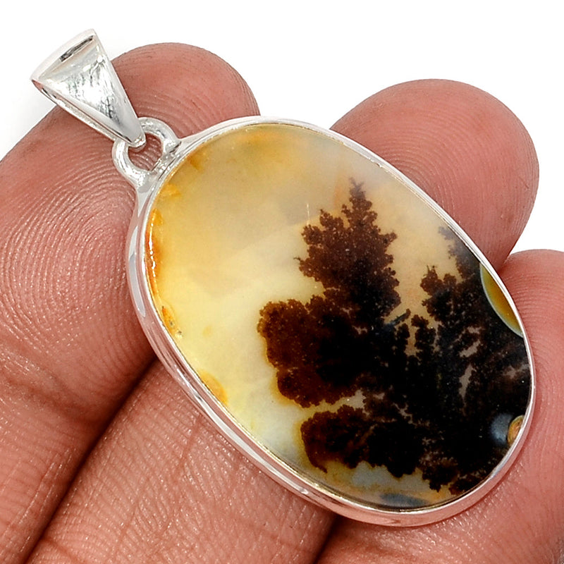 1.7" Scenic Dendritic Agate Pendants - SDAP3496