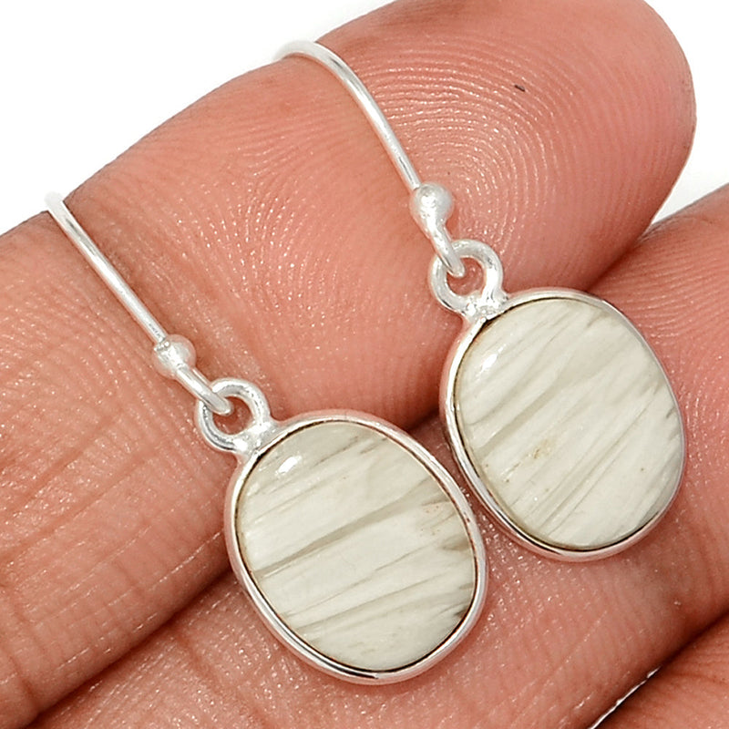 1.1" Scolecite Earrings - SLTE233