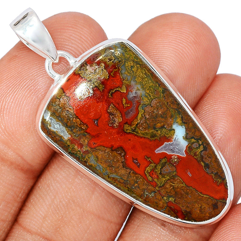 1.8" Seam Agate Pendants - SMAP549