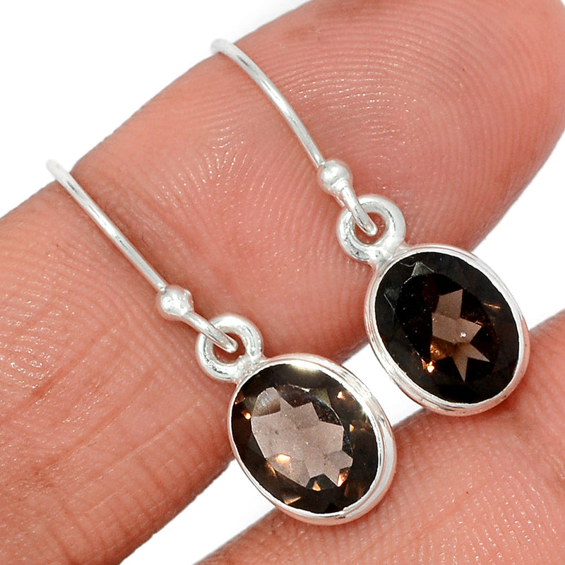 1.1" Smokey Quartz Earrings - SMQE884