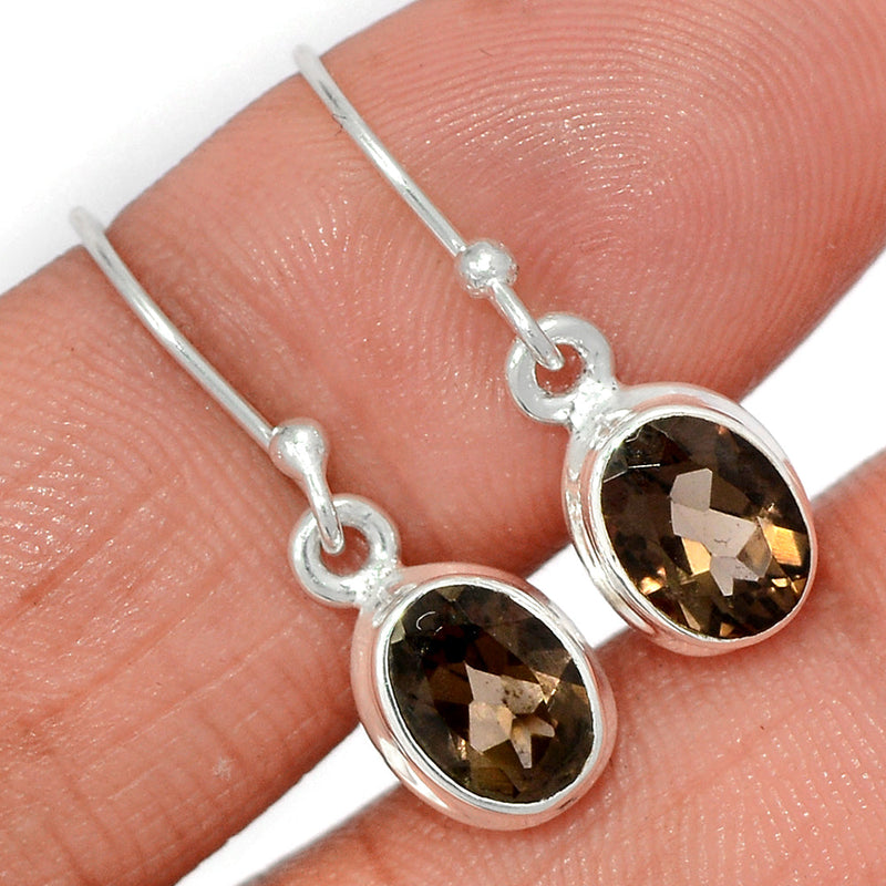 1" Smokey Quartz Earrings - SMQE890