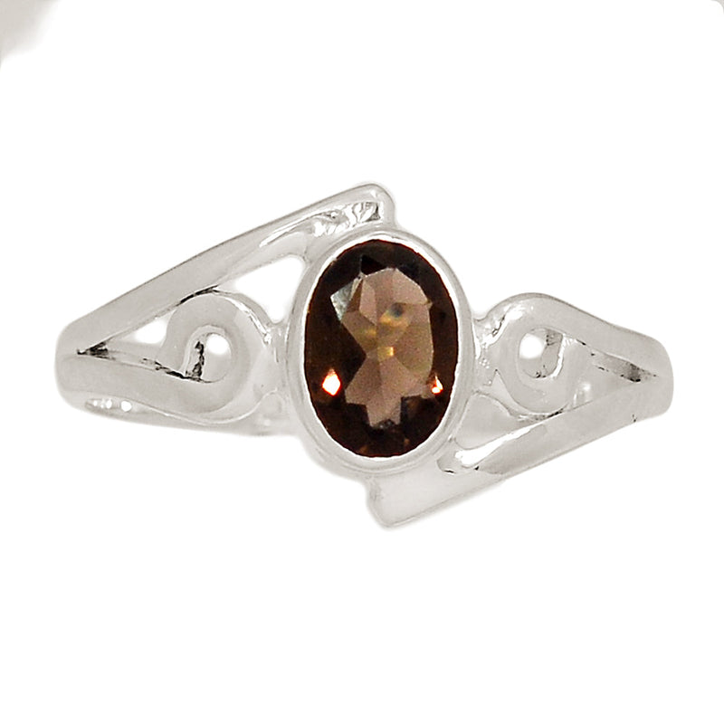 Small Plain - Smokey Quartz Ring - SMQR707