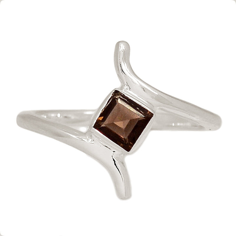 Small Plain - Smokey Quartz Ring - SMQR708