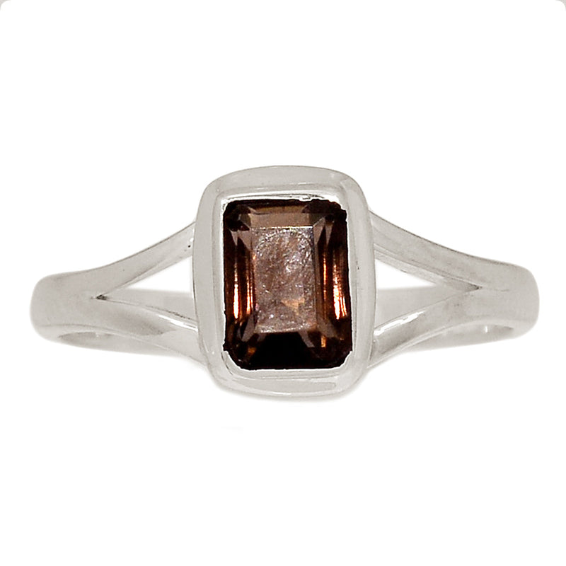 Small Plain - Smokey Quartz Ring - SMQR709