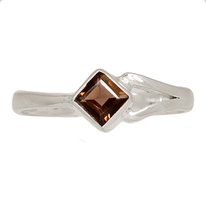 Small Plain - Smokey Quartz Ring - SMQR713