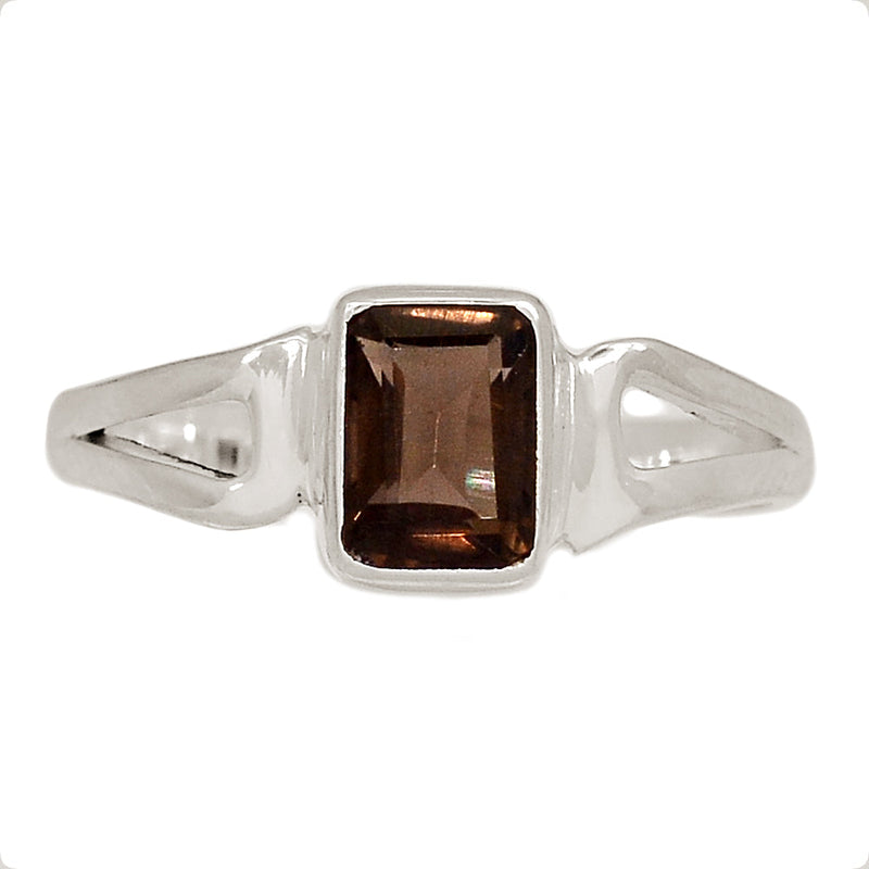 Small Plain - Smokey Quartz Ring - SMQR716