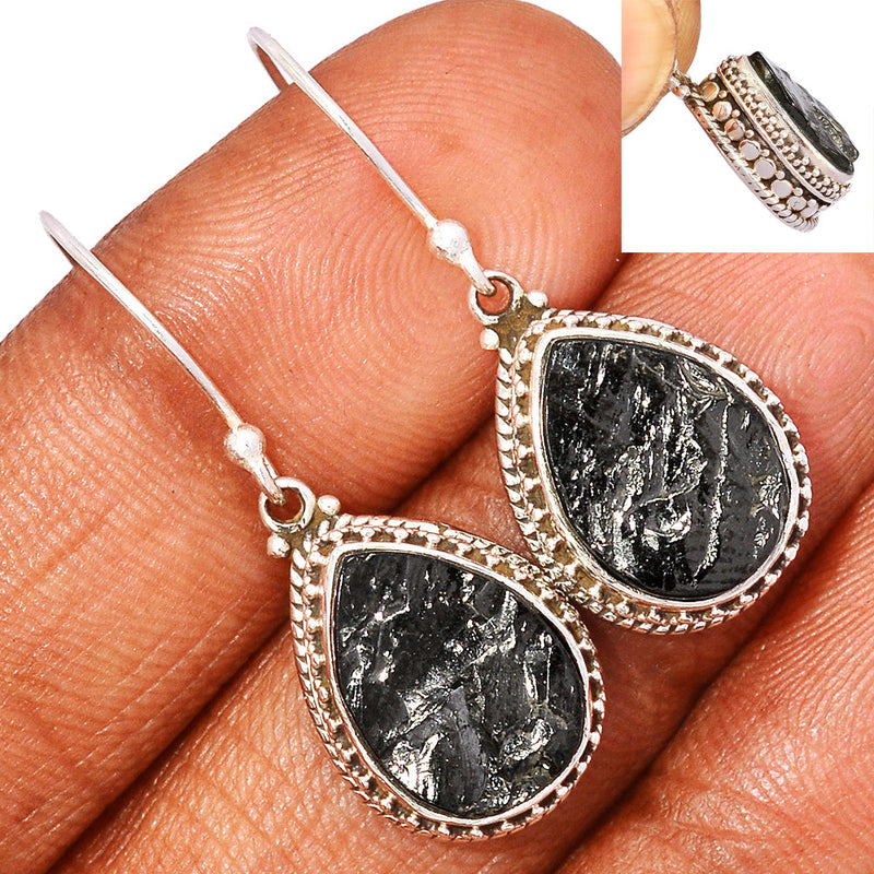 1.3" Shungite Earrings - SNGE800