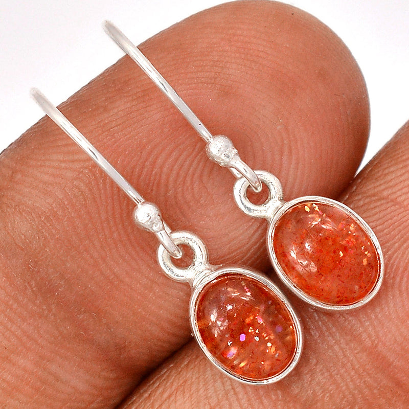 1" Sunstone Earrings - SNSE59