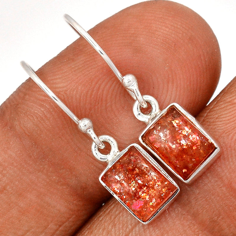 1" Sunstone Earrings - SNSE61