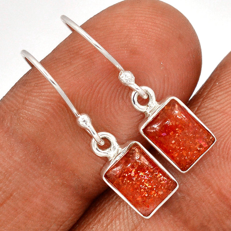 1" Sunstone Earrings - SNSE63