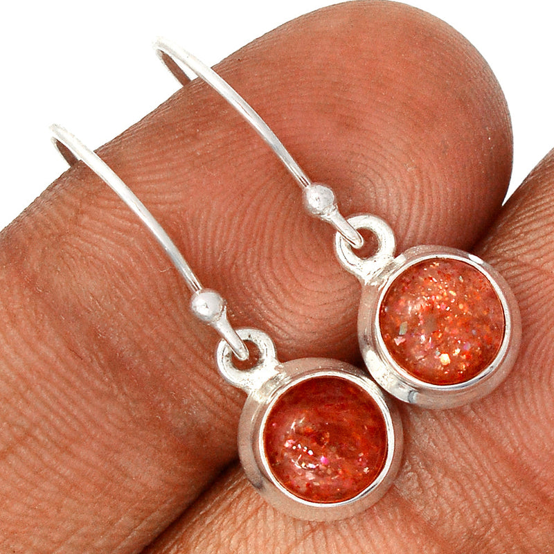 1" Sunstone Earrings - SNSE79