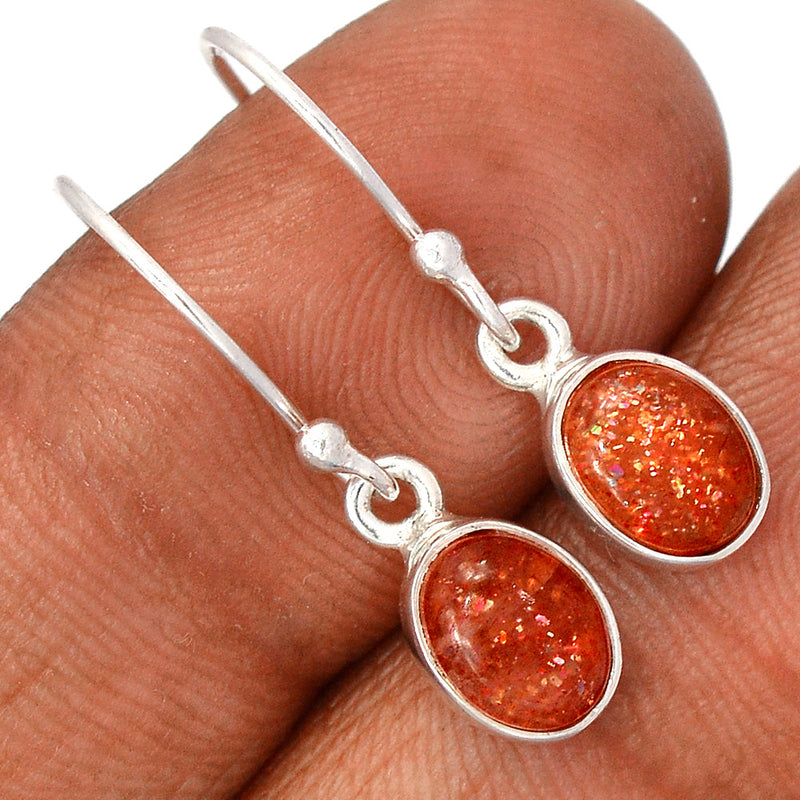 1" Sunstone Earrings - SNSE83