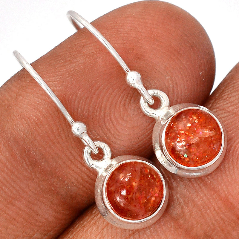 1" Sunstone Earrings - SNSE84