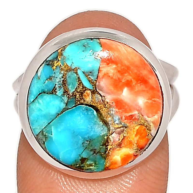 Spiny Oyster Arizona Turquoise Ring - SOTR1893