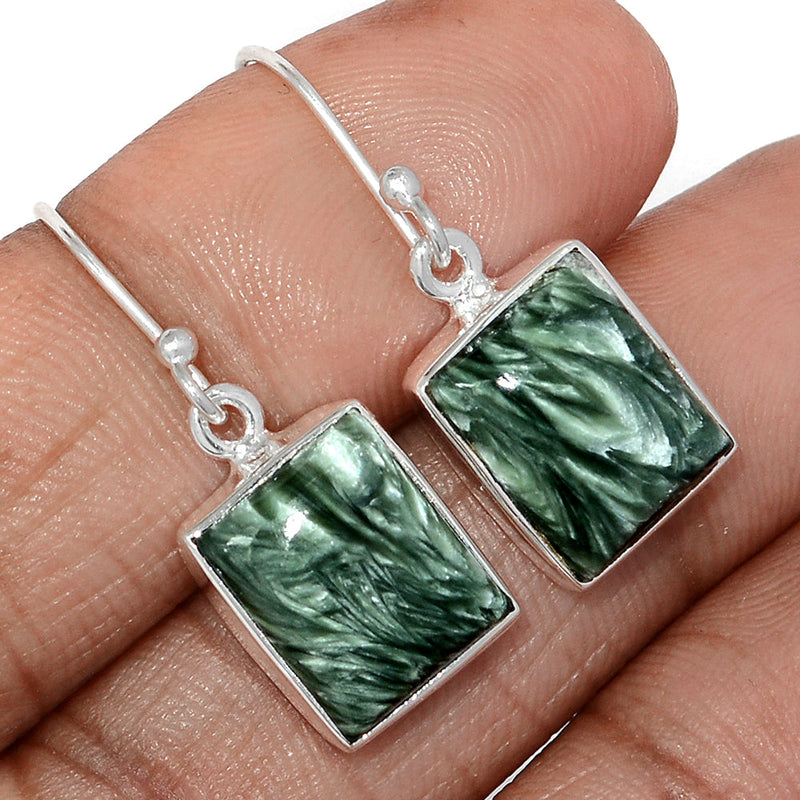 1.2" Seraphinite Earrings - SRPE755