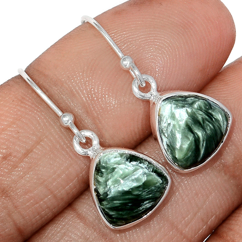 1.1" Seraphinite Earrings - SRPE756