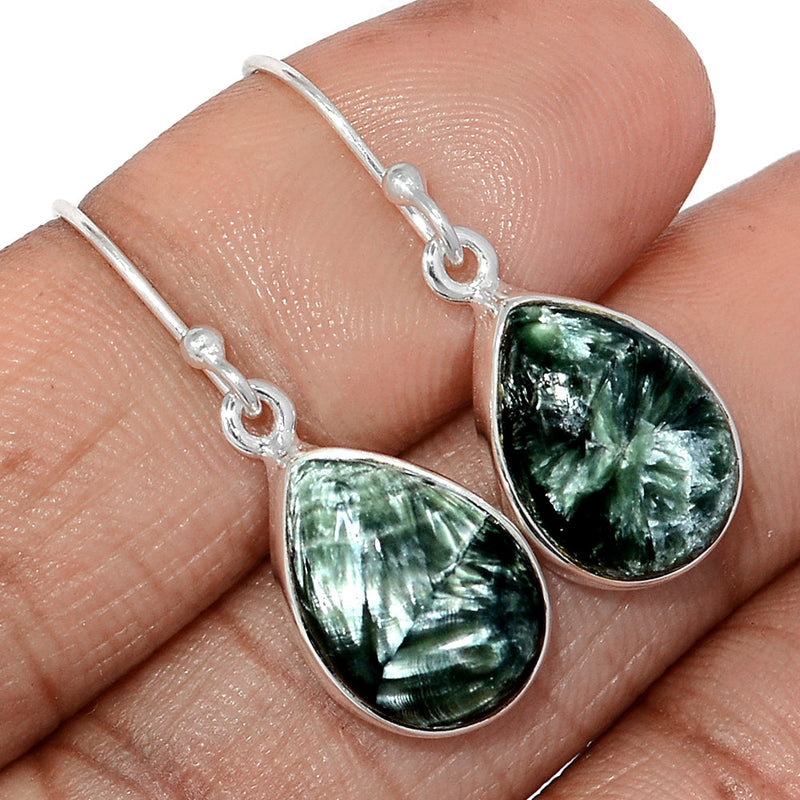 1.3" Seraphinite Earrings - SRPE757