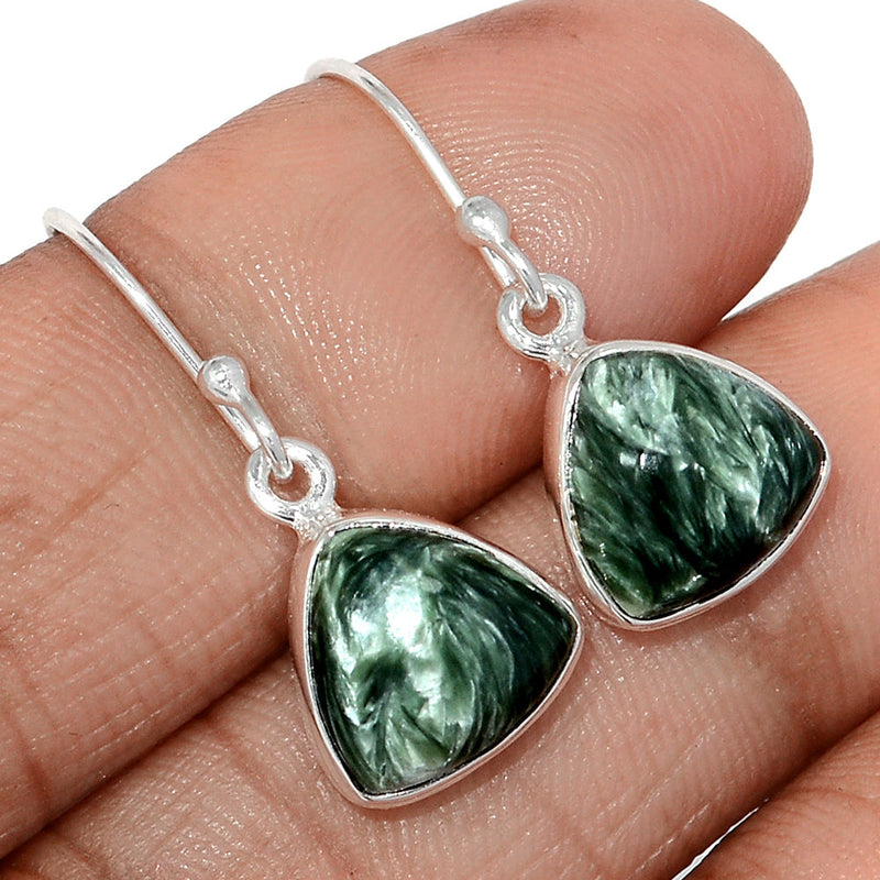 1.1" Seraphinite Earrings - SRPE759