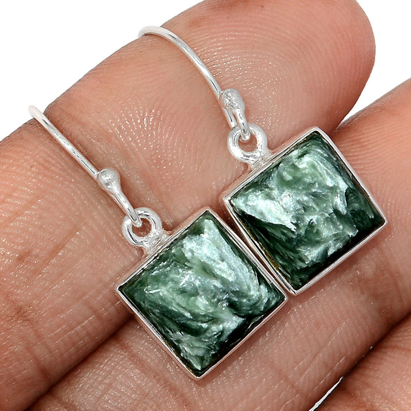 1.1" Seraphinite Earrings - SRPE760