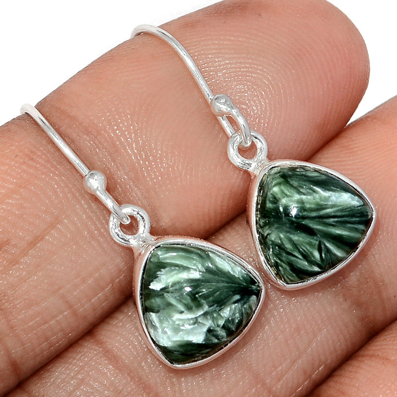 1.1" Seraphinite Earrings - SRPE761