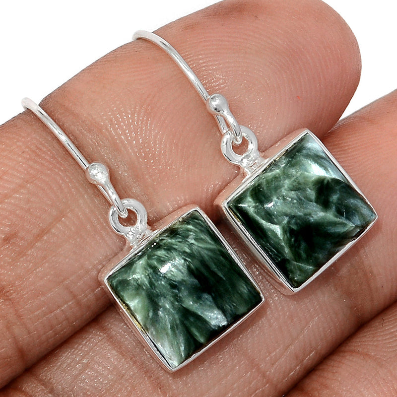 1.1" Seraphinite Earrings - SRPE762