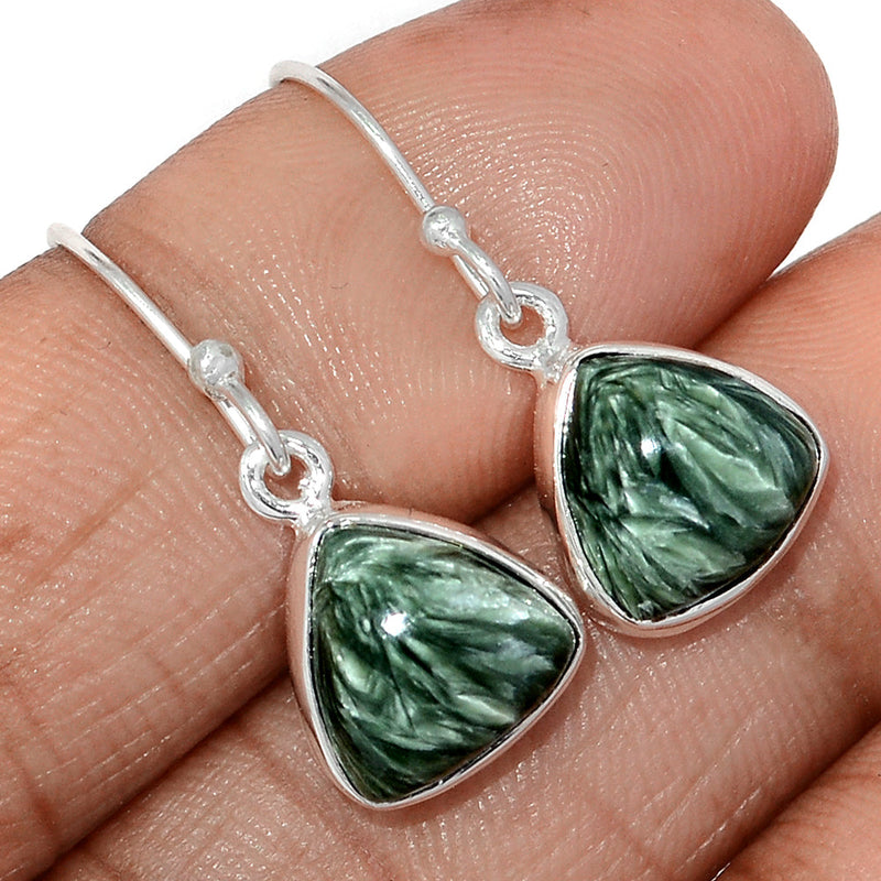 1.1" Seraphinite Earrings - SRPE763