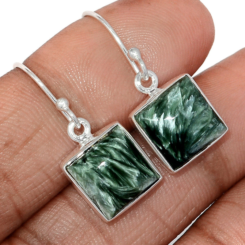 1.1" Seraphinite Earrings - SRPE764