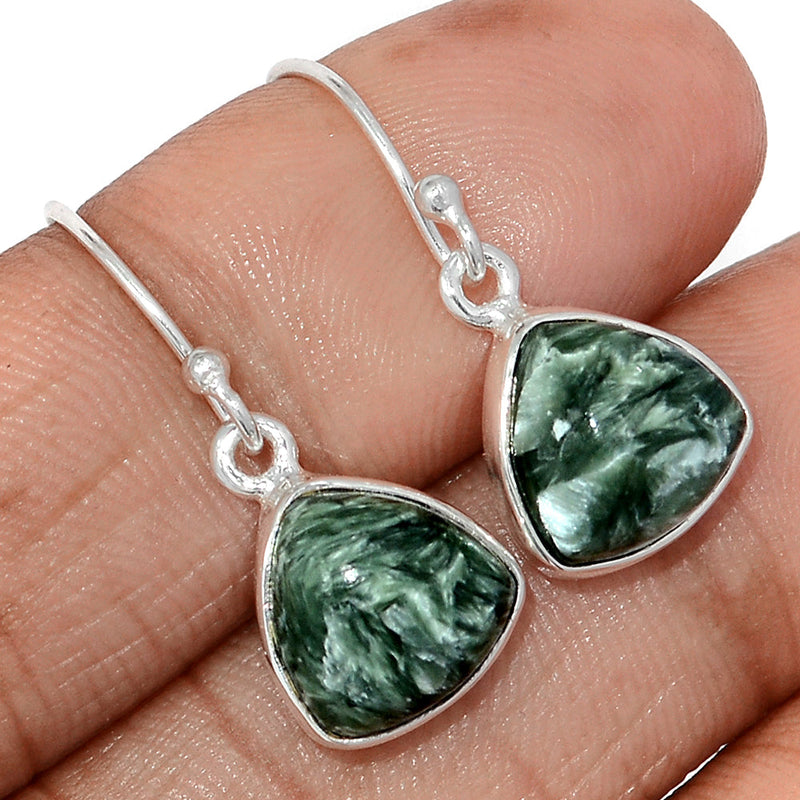 1.1" Seraphinite Earrings - SRPE767