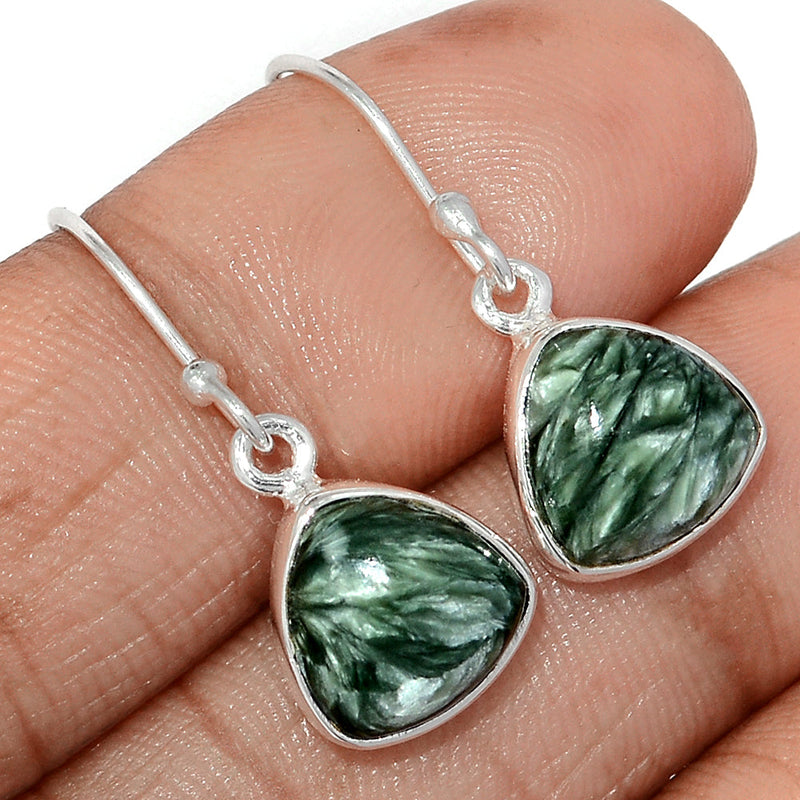 1.1" Seraphinite Earrings - SRPE769