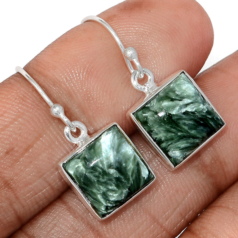 1.1" Seraphinite Earrings - SRPE770