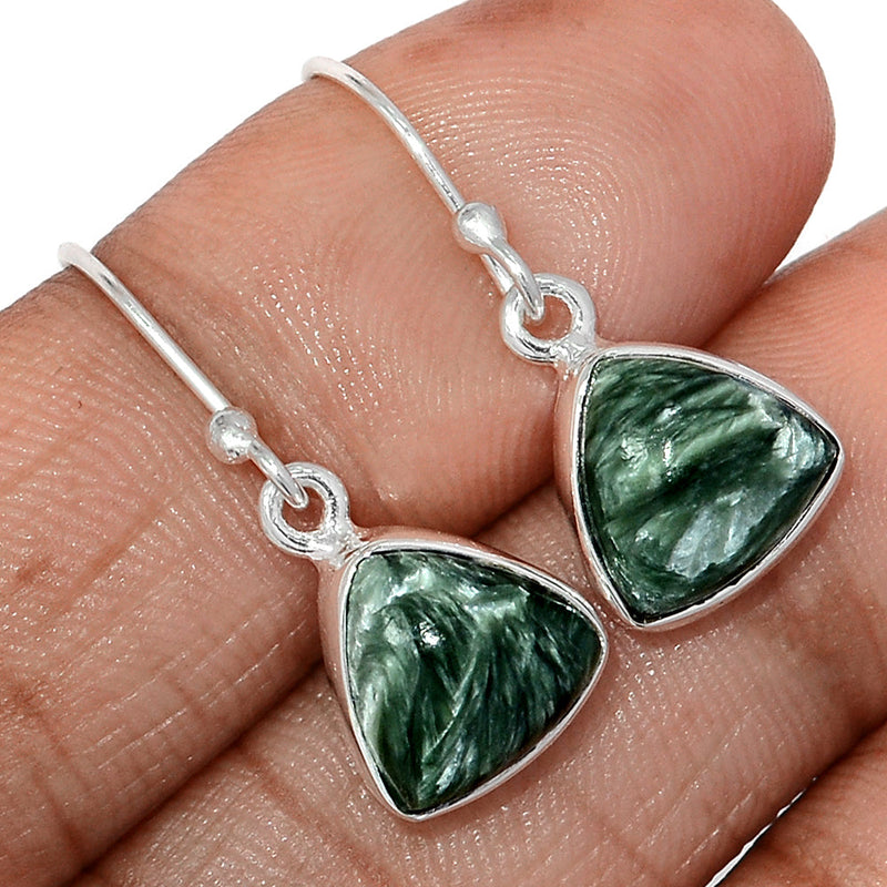 1.1" Seraphinite Earrings - SRPE773