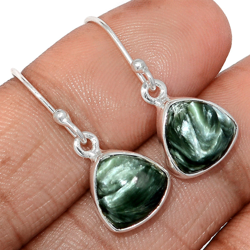 1.1" Seraphinite Earrings - SRPE775