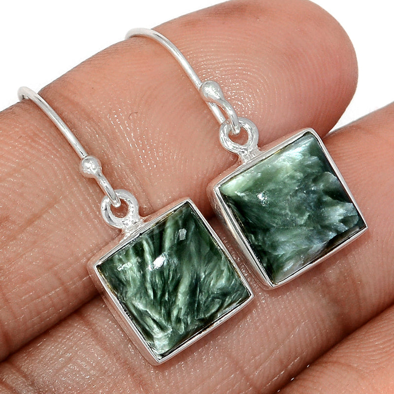 1.1" Seraphinite Earrings - SRPE777