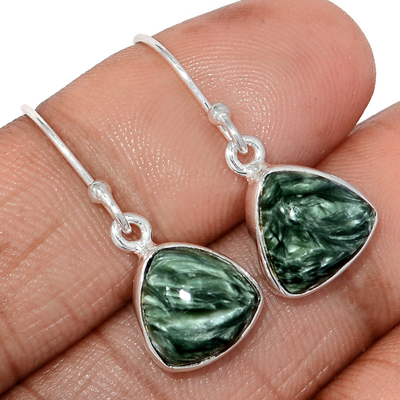 1.1" Seraphinite Earrings - SRPE779