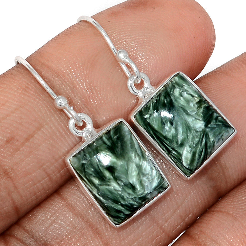 1.2" Seraphinite Earrings - SRPE782