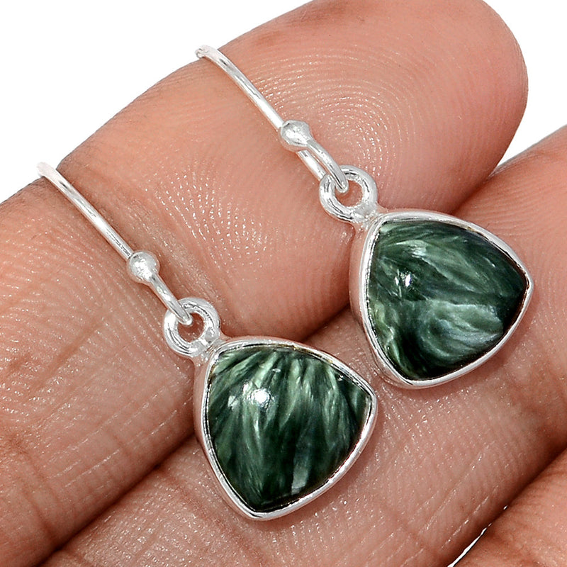 1.1" Seraphinite Earrings - SRPE785