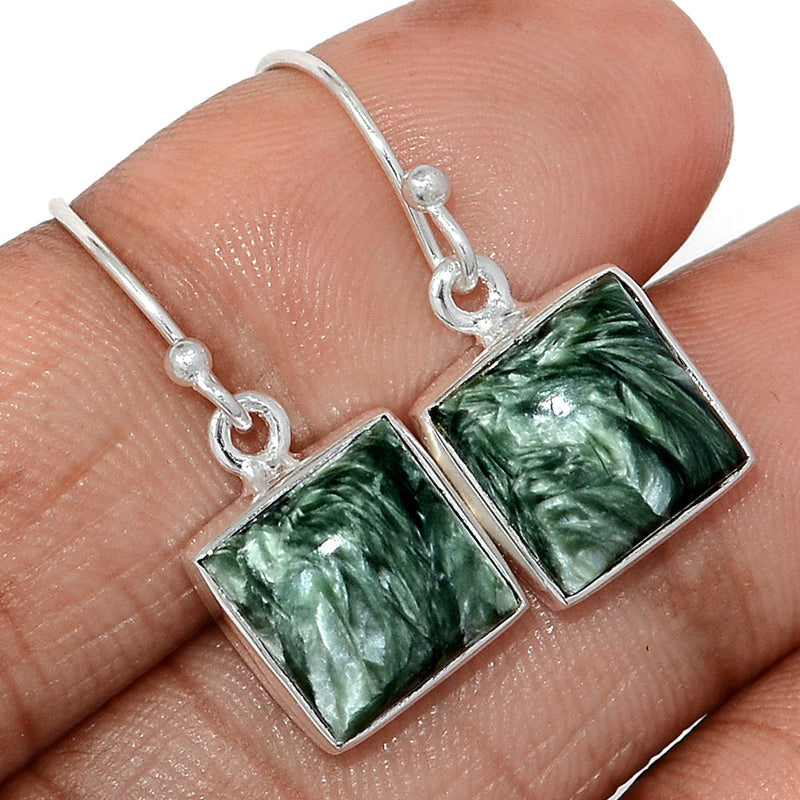 1.1" Seraphinite Earrings - SRPE788