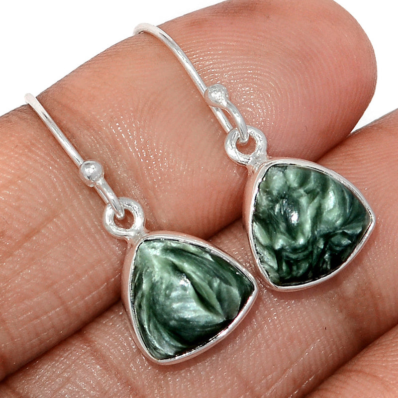 1.1" Seraphinite Earrings - SRPE789