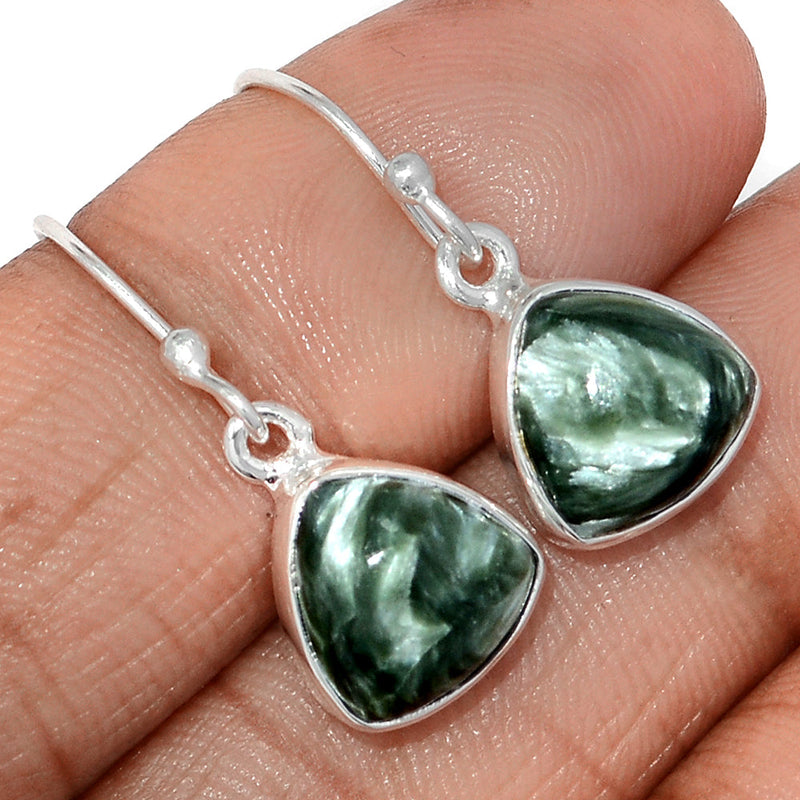 1.1" Seraphinite Earrings - SRPE792