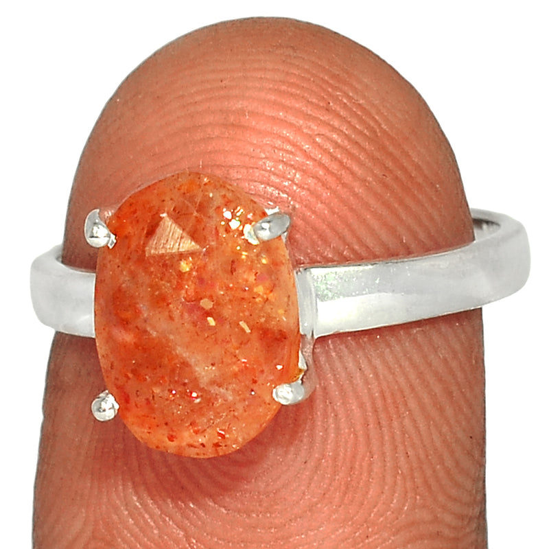 Claw - Sunstone Faceted Ring - SSFR13