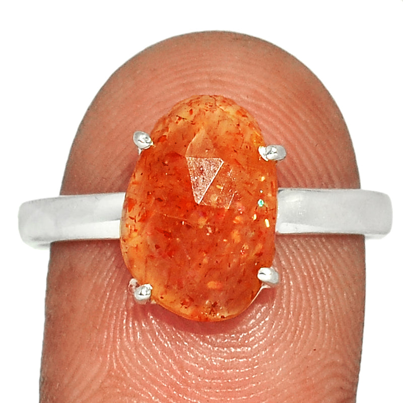 Claw - Sunstone Faceted Ring - SSFR19