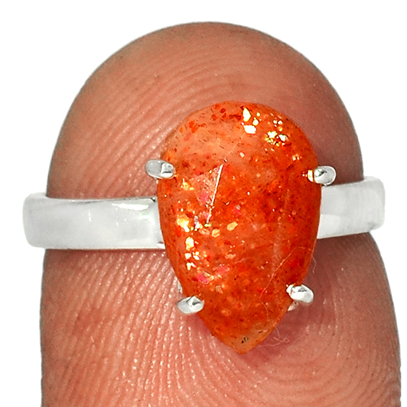 Claw - Sunstone Faceted Ring - SSFR27