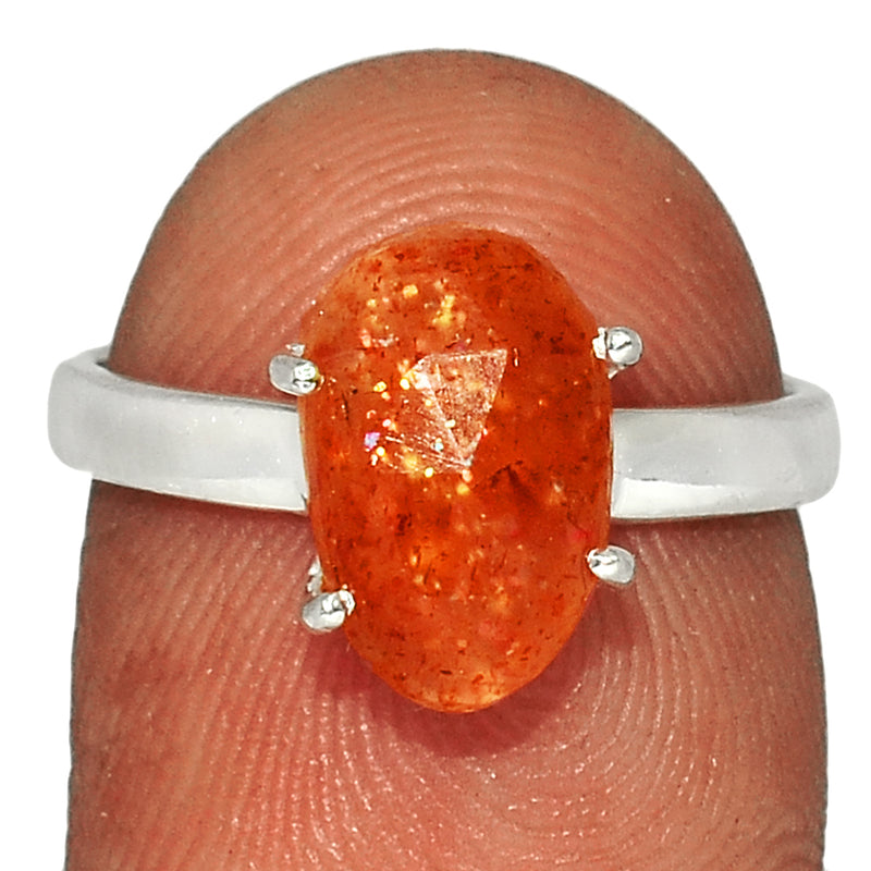 Claw - Sunstone Faceted Ring - SSFR33