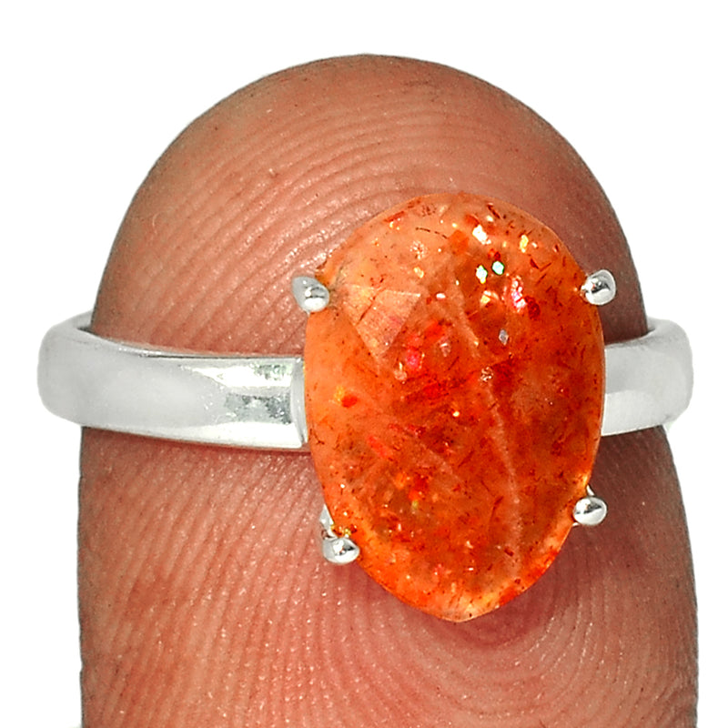 Claw - Sunstone Faceted Ring - SSFR34