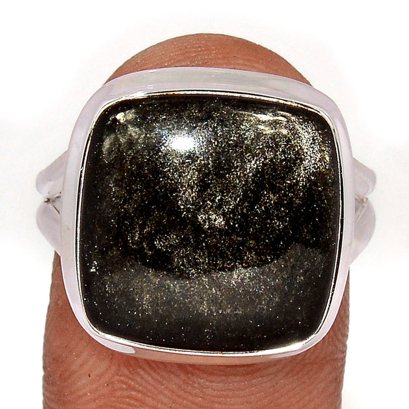 Silver Sheen Obsidian Ring - SSOR67