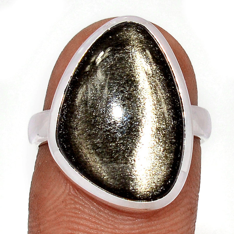 Silver Sheen Obsidian Ring - SSOR91