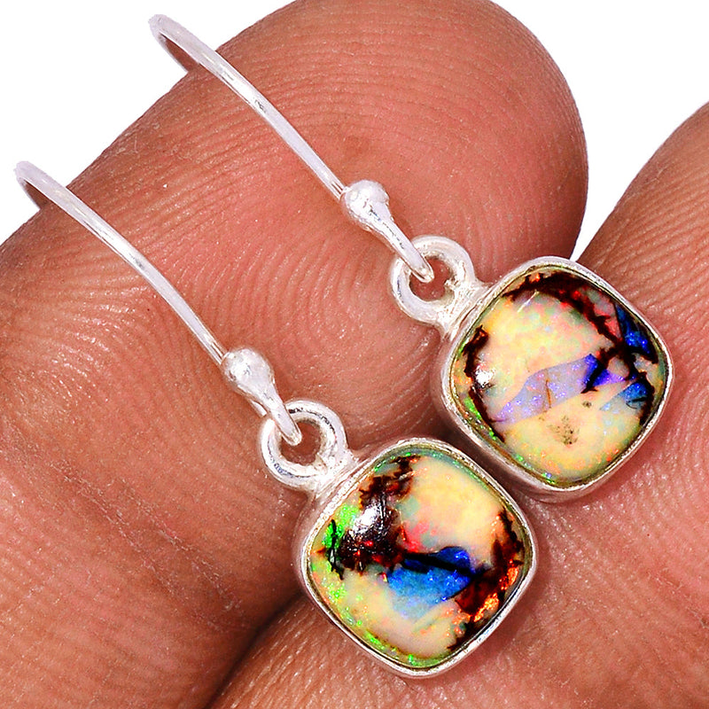 1" Sterling Opal Earrings - STOE129