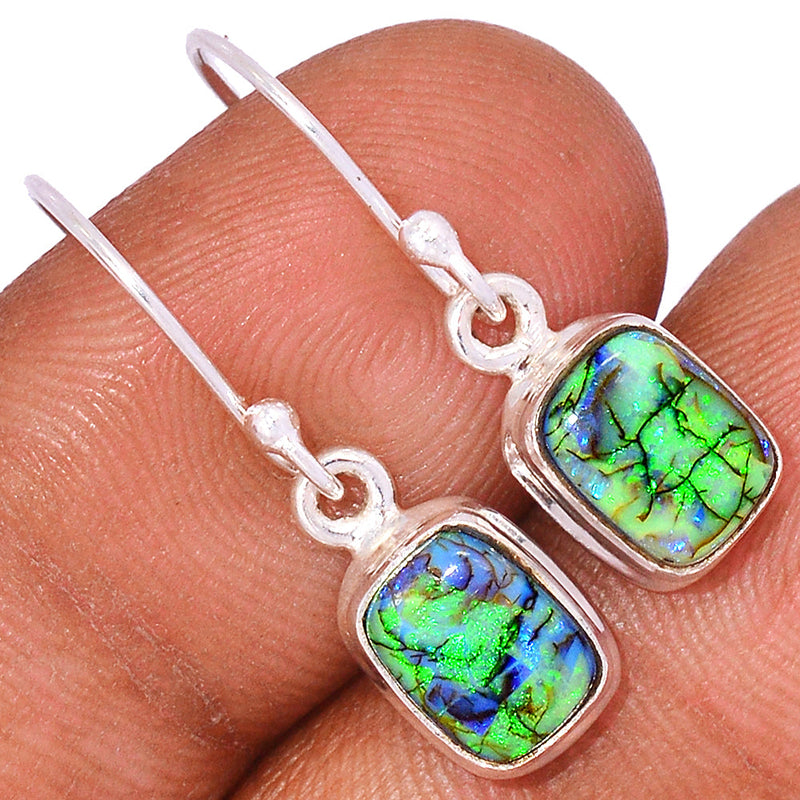 1.1" Sterling Opal Earrings - STOE145